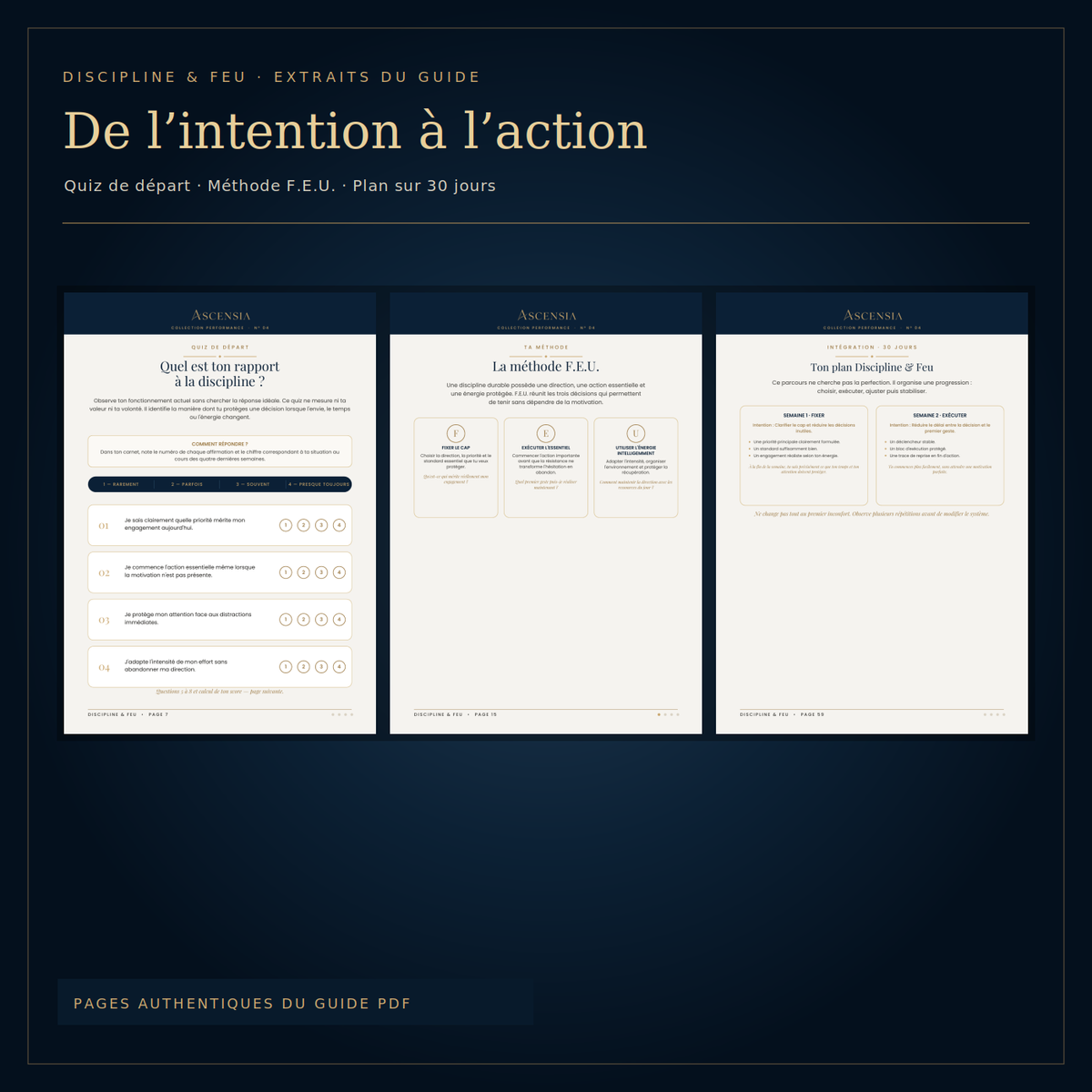 Discipline & Feu — avance même quand la motivation diminue