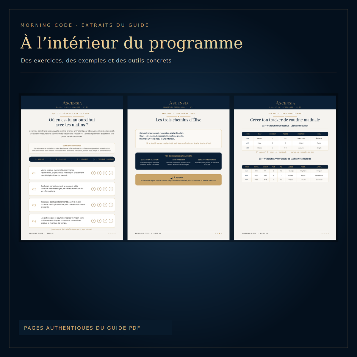 Morning Code — crée une routine matinale qui te ressemble