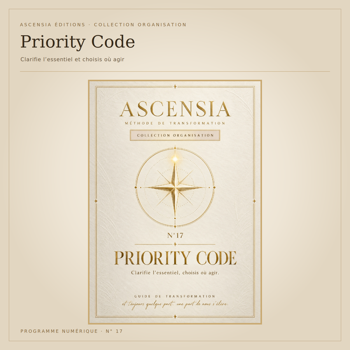 Priority Code — clarifie l’essentiel et choisis où agir