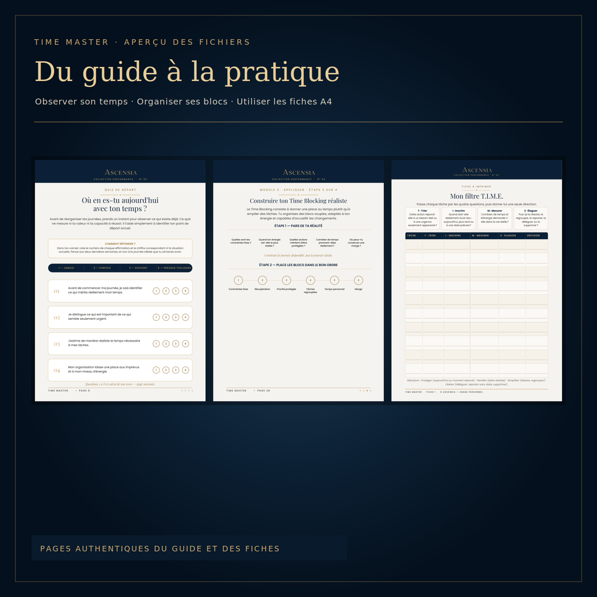Time Master — reprends la direction de ton temps
